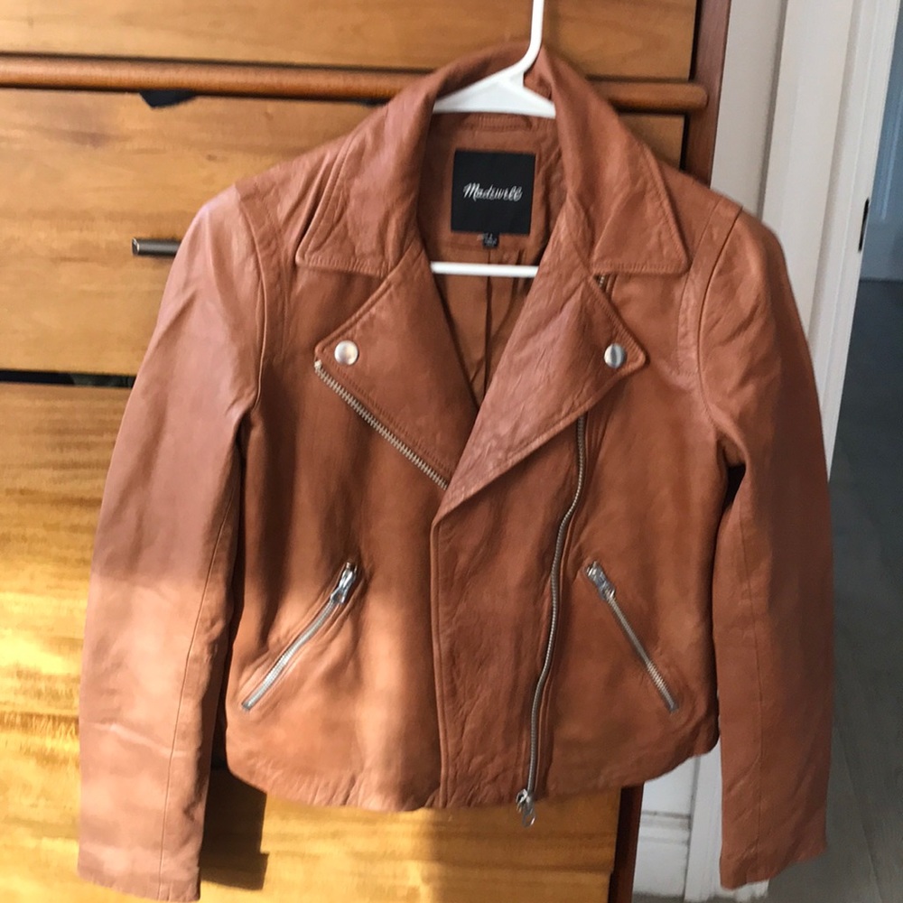 Brand new brown madewell leather jacket